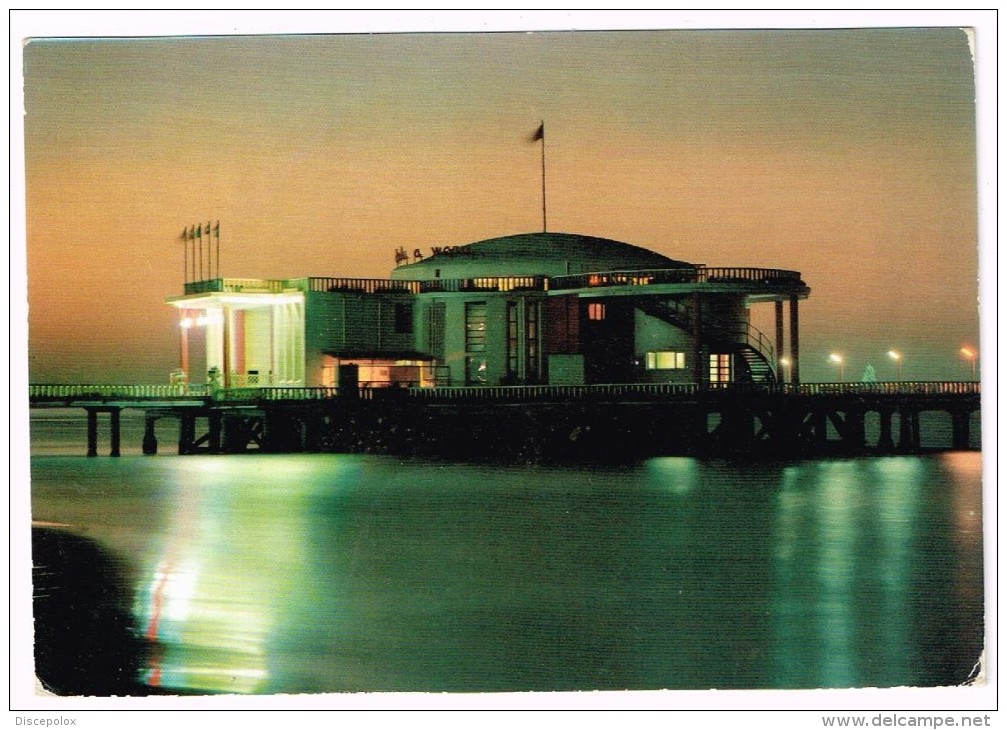 K1489 Senigallia (Ancona) - Rotonda Sul Mare - Notturno Notte Nuit Night Nacht Noche / Viaggiata 1968 - Senigallia