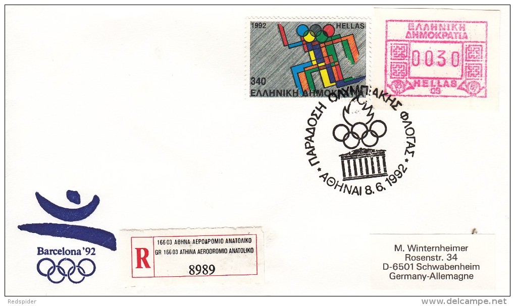 OLYMPISCHE SPIELE-OLYMPIC GAMES, SPAIN, 1992, Special Cancellation !! - Estate 1992: Barcellona