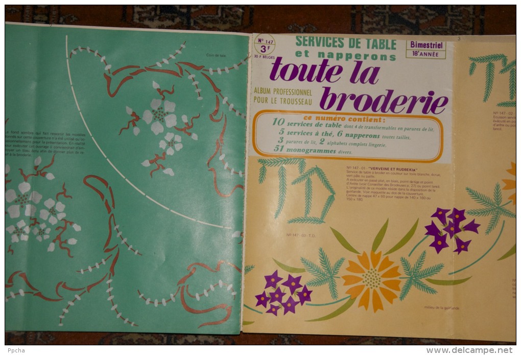 PLUSIEURS LIVRES BRODERIE Points Toute La Broderie - Stickarbeiten