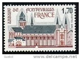 France N° 2002 ** L'abbaye Royale à Frontevraud (Maine Et Loire) - Nuovi