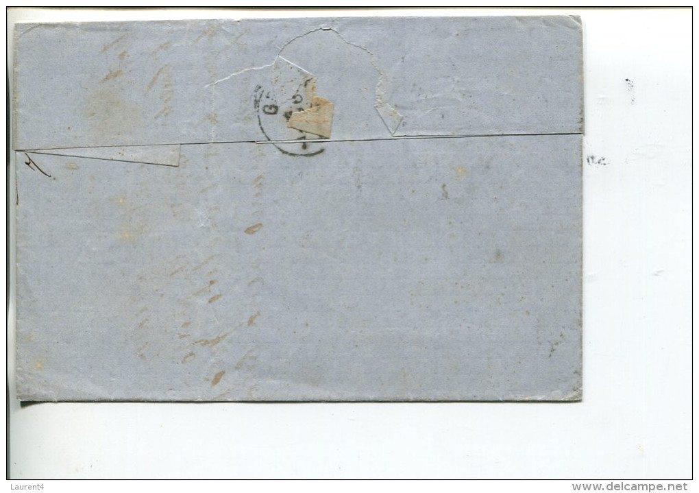 (007) Early Cover Posted From Italy To Genova - 1869 - Stamped Stationery