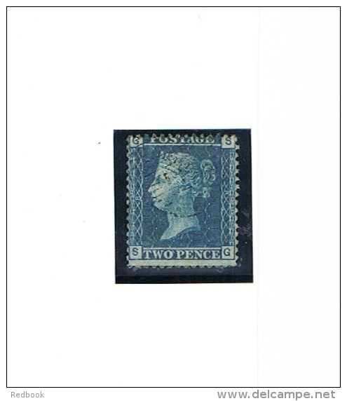 RB 1001 - GB 1870 - 2d Blue Plate 8 - SG 45 - Fine Used Stamp - Gebruikt