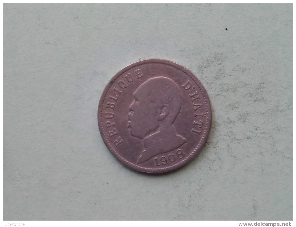 1908 - 50 Centimes / KM 56 ( Uncleaned - Details Zie Foto´s ) ! - Haiti