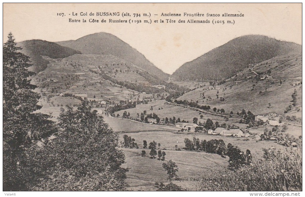 BUSSANG (Vosges) - Ancienne Frontière Franco Allemand - Bussang