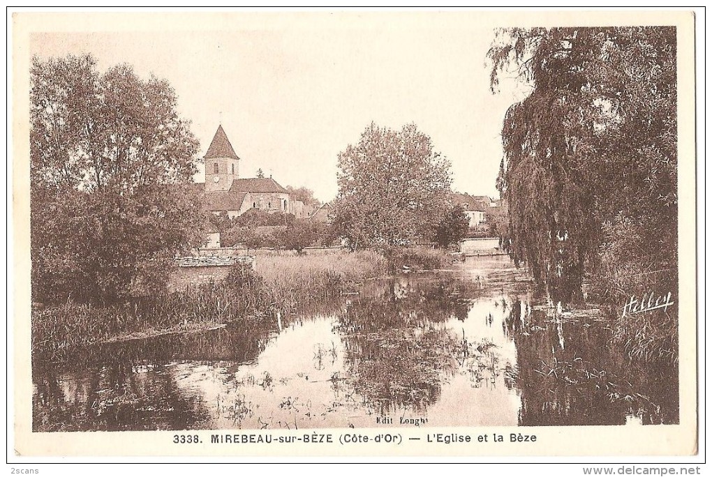 Dépt 21 - MIREBEAU-SUR-BÈZE - L'Église Et La Bèze - Mirebeau