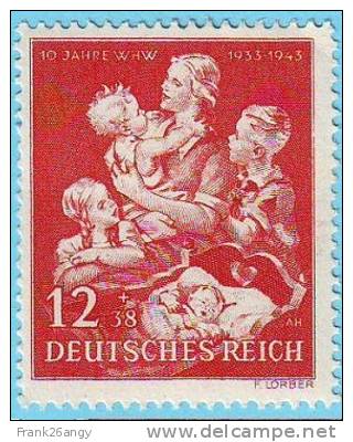 GERMANIA Reich -1943 - Winter Aid   Mi. 859 Serie Cpl 1v. Nuovi** - Ungebraucht