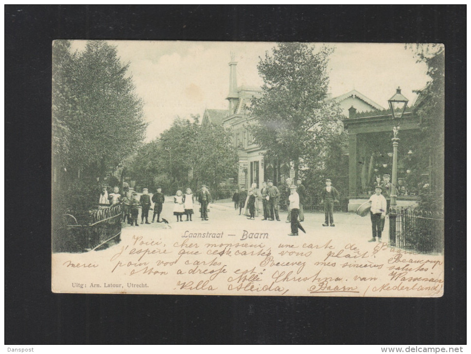 Postkaart Baarn Laanstraat 1901 - Baarn