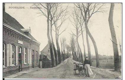 (I46) Roeselare. Statiestraat Attelage Chien. PRACHTKAART. RARE ! Feldpost. - Roeselare