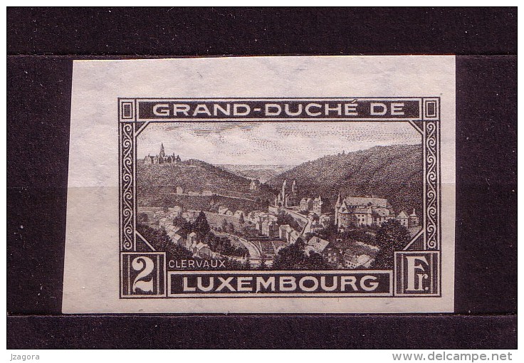 ARCHITECTURE  - CLERVAUX CITY - ABBEY - HISTORY - LUXEMBOURG 1928 MNH(**)  MI 207 YT 208 - Abbayes & Monastères
