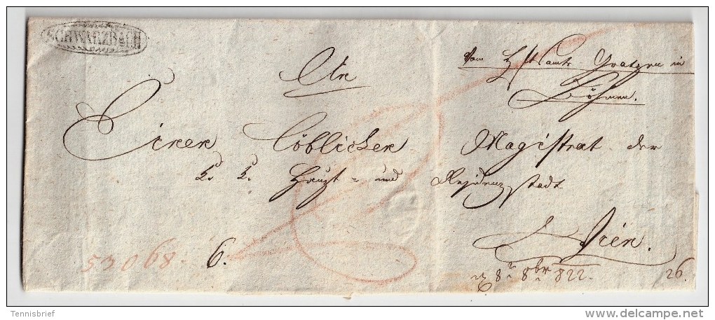 Österreich, 1822, " Schwarzbach " Klar,   S507 - ...-1850 Voorfilatelie