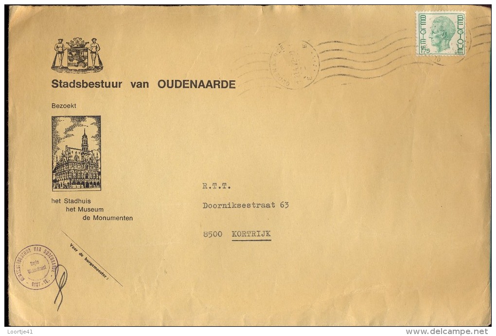 Omslag Enveloppe Stad Oudenaarde - 1972 - Covers