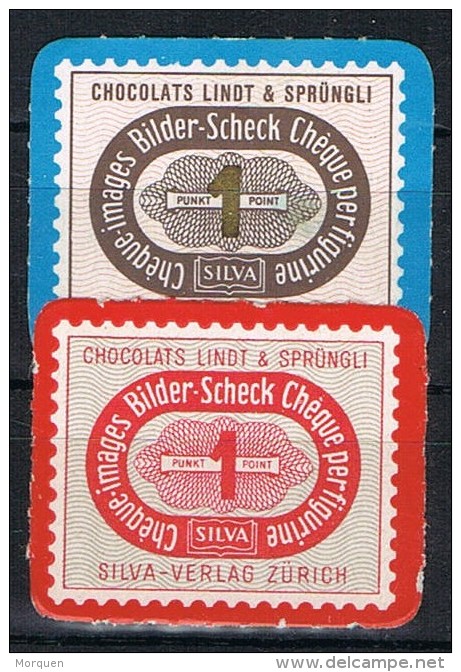 Dos Viñetas Silva Verlag ZURICH (Suiza), Chocolats Lindt * - Plaatfouten