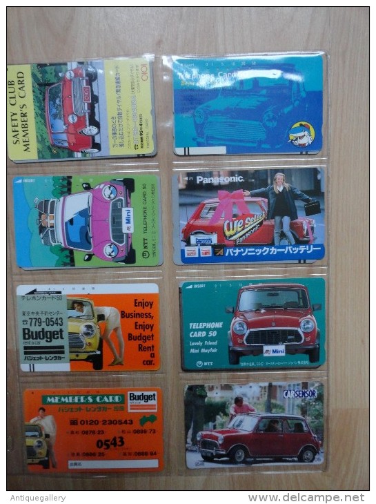 RARE : LOT DE 13 CARTES DE TELEPHONNES AUSTIN MINI - Automobili