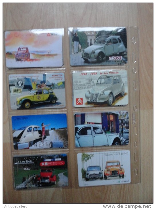 RARE : LOT DE 14 CARTES DE TELEPHONNES LA 2CV CITROEN - Auto's