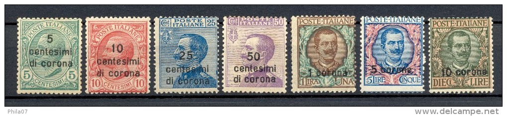 Italy Edition For Venezio Trentino And Dalmatia. Mi.No. 15-21 MH, Complete Series. Italian Occupation Of Dalmatia. - Sonstige & Ohne Zuordnung