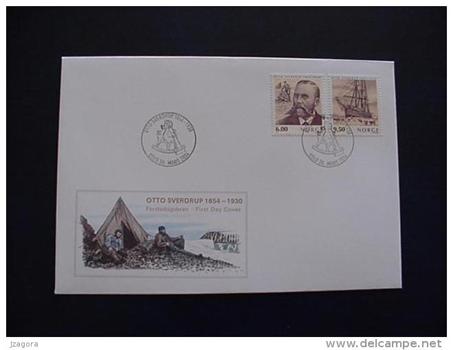 ARKTIC POLAR EXPLORER OTTO SVERDRUP NORWAY NORGE NORWEGEN NORVÈGE 2004 FDC - Polar Explorers & Famous People