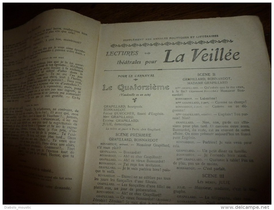 1906 Le THEÂTRE des ANNALES ((s) scène,saynète,comédie,monologue,dialogue,fantaisie,conte)COURTELINE,FEYDEAU,MENDES etc