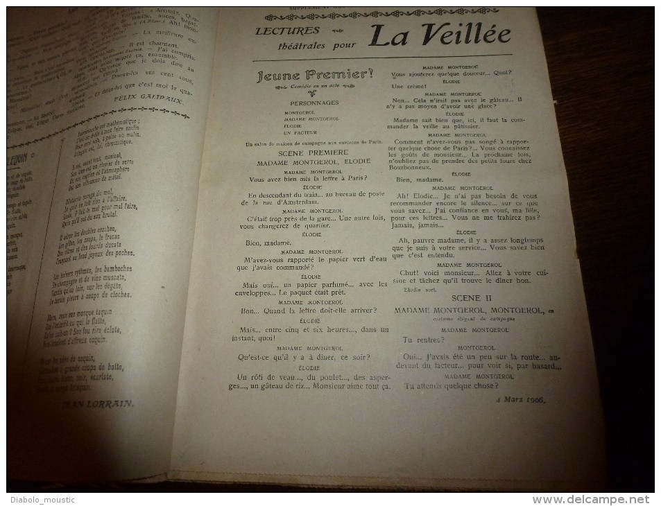 1906 Le THEÂTRE des ANNALES ((s) scène,saynète,comédie,monologue,dialogue,fantaisie,conte)COURTELINE,FEYDEAU,MENDES etc
