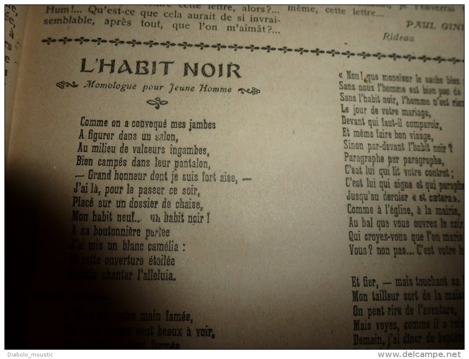 1906 Le THEÂTRE des ANNALES ((s) scène,saynète,comédie,monologue,dialogue,fantaisie,conte)COURTELINE,FEYDEAU,MENDES etc