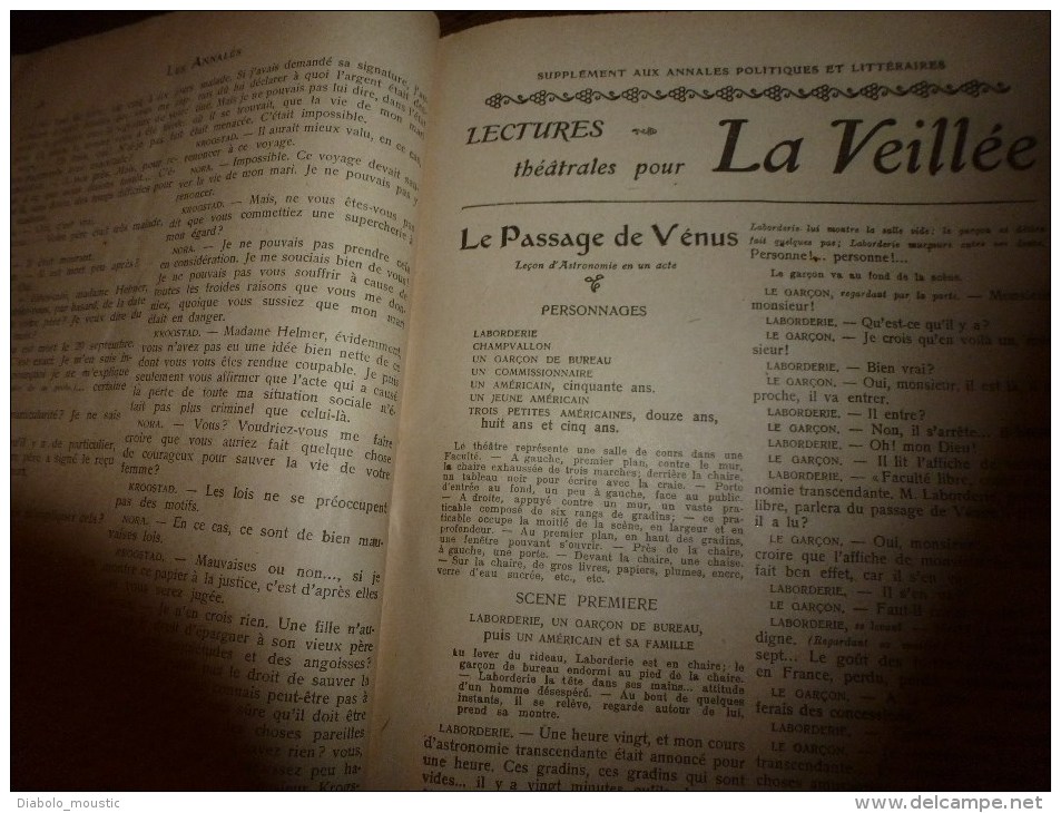 1906 Le THEÂTRE des ANNALES ((s) scène,saynète,comédie,monologue,dialogue,fantaisie,conte)COURTELINE,FEYDEAU,MENDES etc