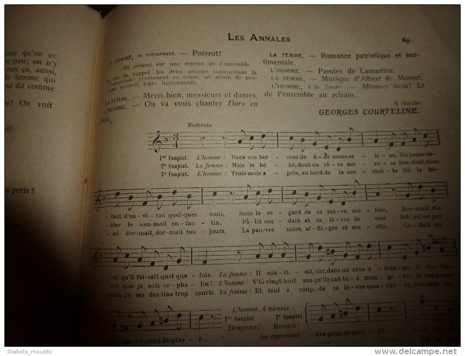 1906 Le THEÂTRE des ANNALES ((s) scène,saynète,comédie,monologue,dialogue,fantaisie,conte)COURTELINE,FEYDEAU,MENDES etc