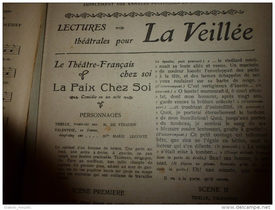 1906 Le THEÂTRE des ANNALES ((s) scène,saynète,comédie,monologue,dialogue,fantaisie,conte)COURTELINE,FEYDEAU,MENDES etc