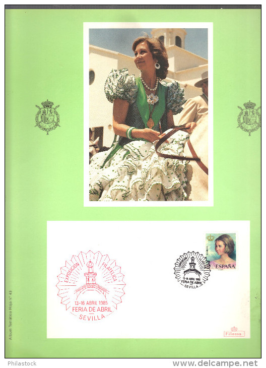 ESPAGNE Lot thématique famille royale, timbres **, FDC, cartes max., encarts de luxe, autographes, etc...
