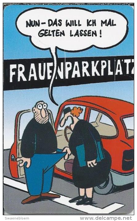 Telefonkarte.- Duitsland. Frauenparkplatz. Mit Humor Lebt Sich's Leichter ...2 Scans - P & PD-Reeksen : Loket Van D. Telekom