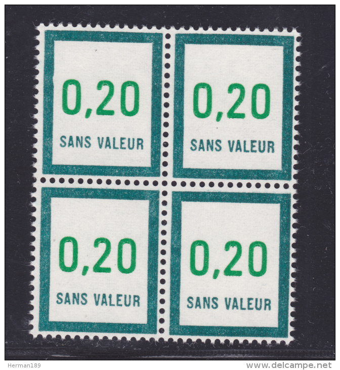 FRANCE FICTIF N° F208 ** MNH Bloc De 4 Neuf Avec Gomme Sans Trace De Charnière - TB - Finti