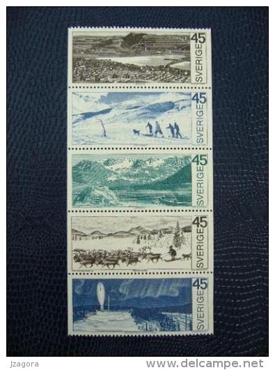 POLAR RESEARCH POLARFORSCHUNG POLARKREISBEGEIT ARKTICA NATURE SWEDEN 1970 MI 676 - 680 MNH Slania NORTH POLE - Schützen Wir Die Polarregionen Und Gletscher