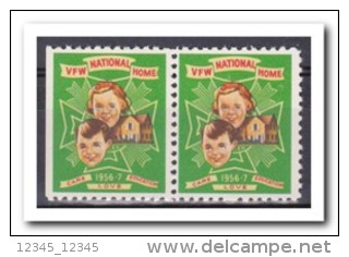 VFW National Home, 1956-57, Postfris MNH, Left Site Imperf. - Non Classificati