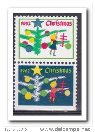 Tuberculosis, Christmas Seals 1962, Postfris MNH, Under Imperf. - Ohne Zuordnung