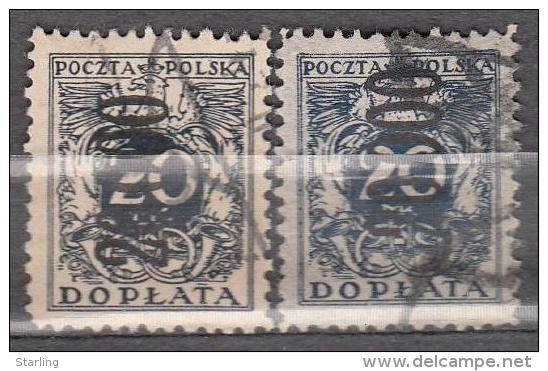 Poland 1923 Mi# 52 Postage Due Overprint Used - Postage Due