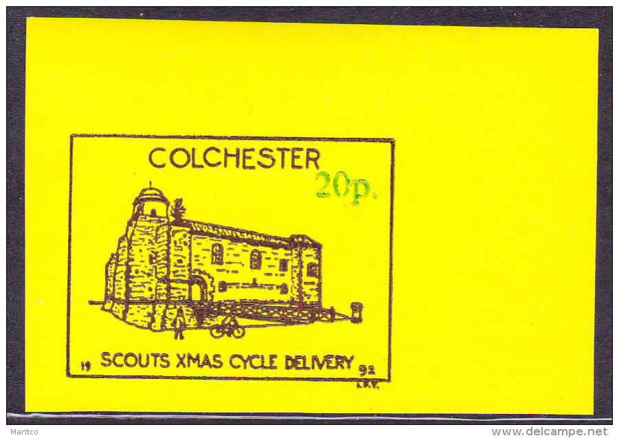 1992 Colchester Scout Cycle Mail 20p Stamp Velo Fahrrad Bicycle - Wielrennen