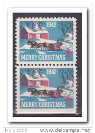 Christmas Seals 1942, Postfris MNH, Under Imperf. - Non Classés