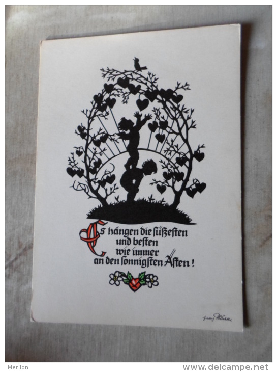 Silhouette - Georg Plischke - 742 -   Children  Angel    121469 - Silueta