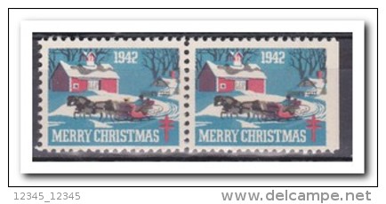 Christmas Seals 1942, Postfris MNH, Right Imperf. - Ohne Zuordnung