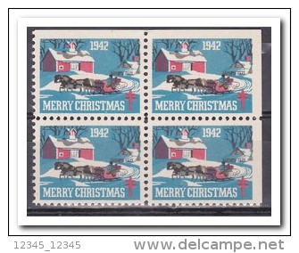 Christmas Seals 1942, Postfris MNH, Right & Above Imperf. - Non Classés