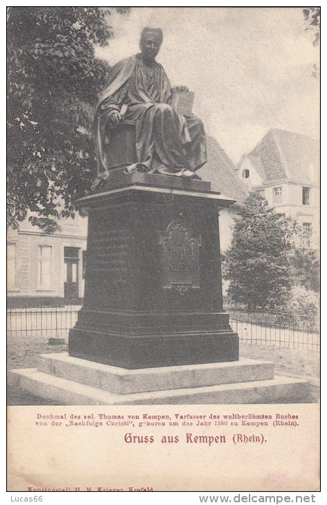 1900 CIRCA  -GRUSS AUS  KEMPEN -DENKMAL DES SEL. THOMAS VON KEMPEN - Kerpen