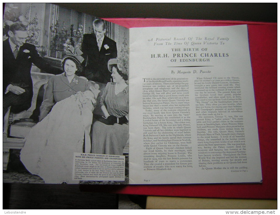 A ROYAL FAMILY ALBUM FROM THE DAYS OF QUEEN VICTORIA TO H R H  PRINCE CHARLES OF EDINBURGH  1948??? - Sonstige & Ohne Zuordnung