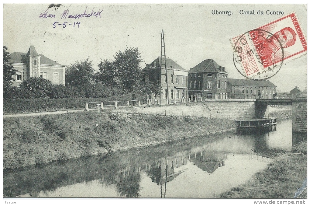 Obourg - Canal Du Centre - 1914 ( Voir Verso ) - Mons