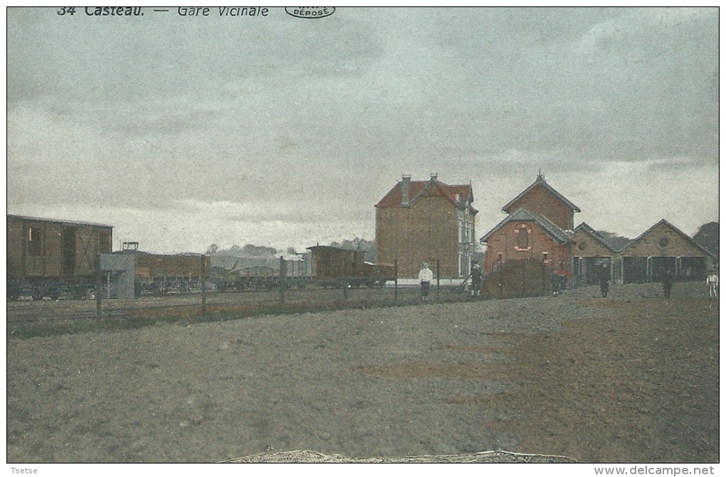 Casteau - Gare Vicinale - Matériel Ferroviaire ( Voir Verso ) - Soignies