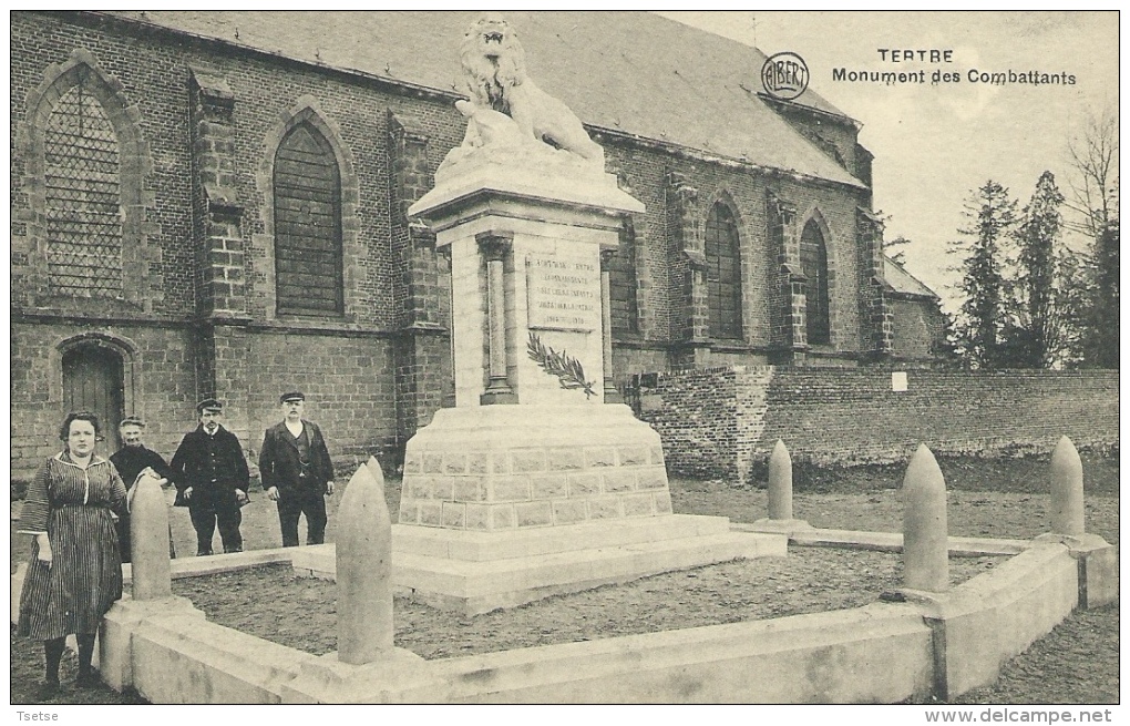 Tertre - Monument Des Combattants - Personnages ( Voir Verso ) - Saint-Ghislain