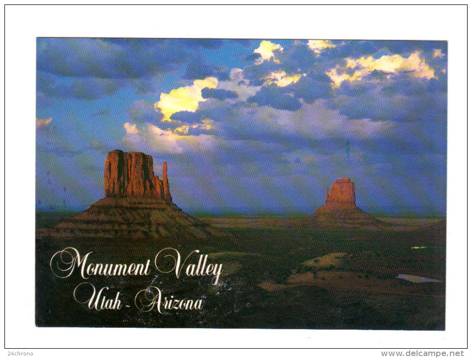 Etats Unis: Monument Valley, Utah, Arizona, Summer Storm Over The Mittens (14-3637) - Monument Valley