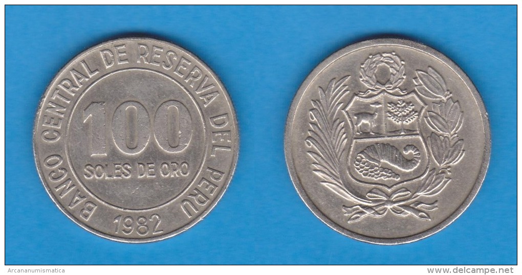 PERU  100 SOLES  1.982  CU NI  KM#283  MBC     DL-11.064 - Perú