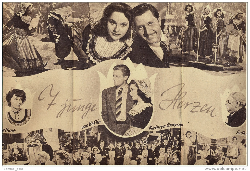 "Filmpost" "7 Junge Herzen" Mit Kathryn Grayson , Marsha Hunt  -  Filmprogramm Nr. 12 Von Ca. 1947 - Other & Unclassified