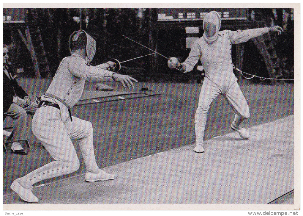 GERMANY-OLYMPIADES 1936-image-photo 12x8 Cm-escrime - Sport