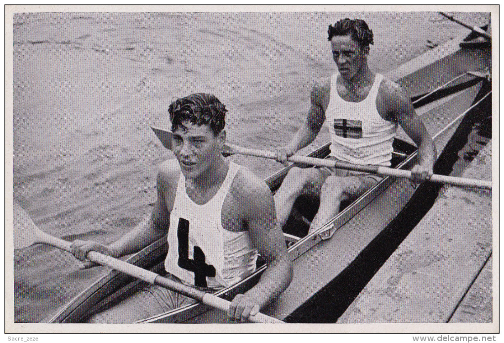 DEUTSCHLAND-OLYMPIADES 1936-image-photo 12x8 Cm-aviron-Johansson Et Bladstrom - Sport