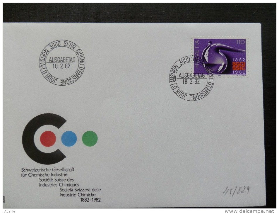 45/829    FDC   SUISSE - Chemie