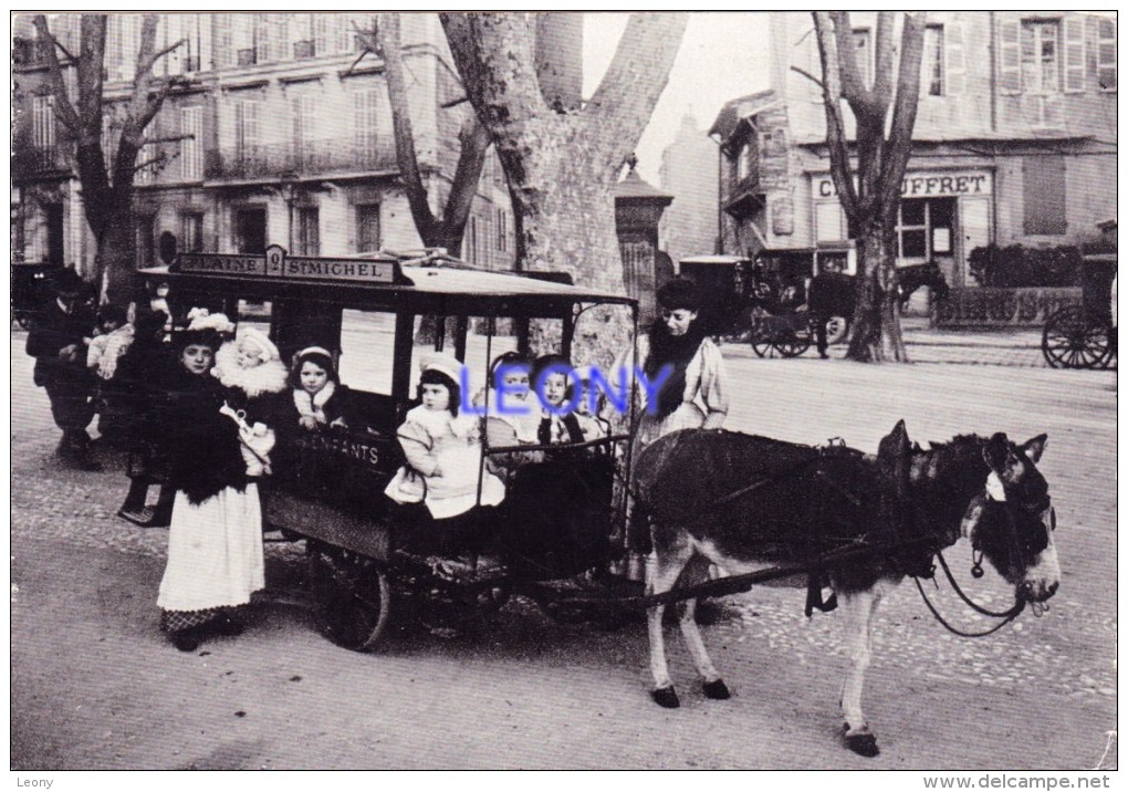 CPSM 10X15 De " La FRANCE OUBLIEE "  - La VOITURE à ÂNE - ANIMATIONS - Taxis & Huurvoertuigen